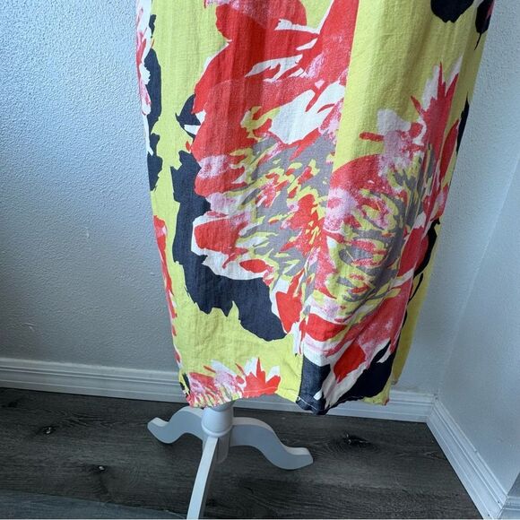 Uncle Frank Vibrant Bold Floral Sleeveless Shift Dress SZ S - Picture 9 of 12